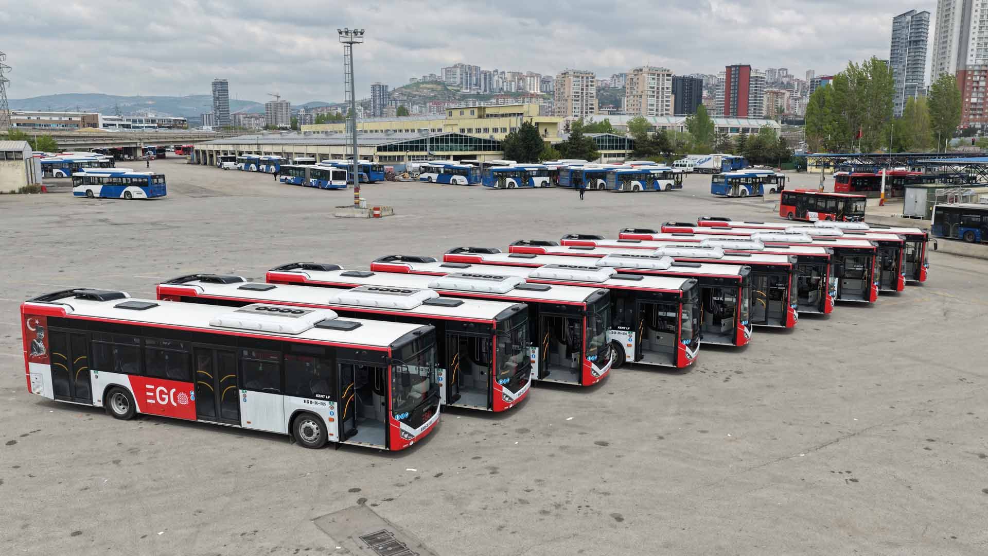 10 YENİ OTOBÜS EGO FİLOSUNA KATILDI 
