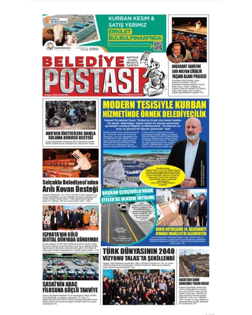 BELEDİYE POSTASI 18 MAYIS 2026  