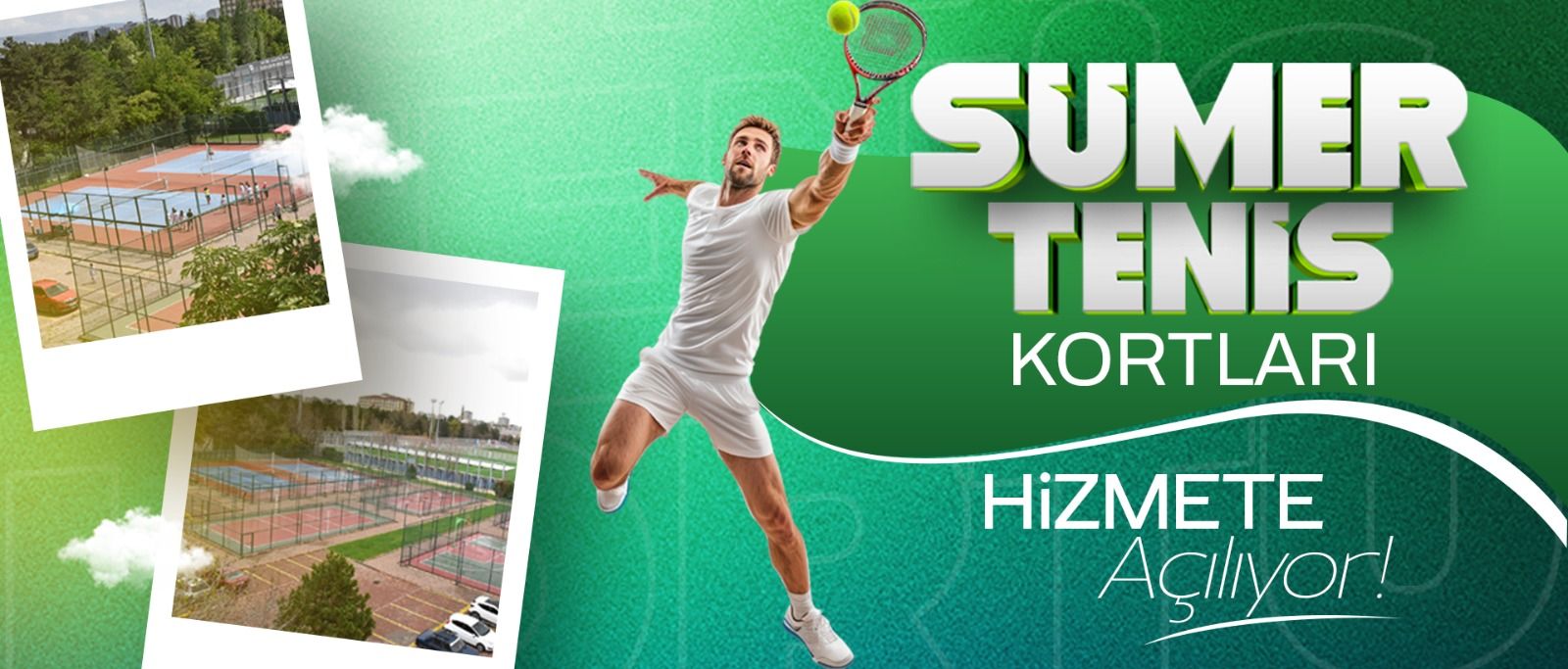 BÜYÜKŞEHİR SPOR A.Ş. SÜMER TENİS KORTLARI’NI HİZMETE AÇTI 