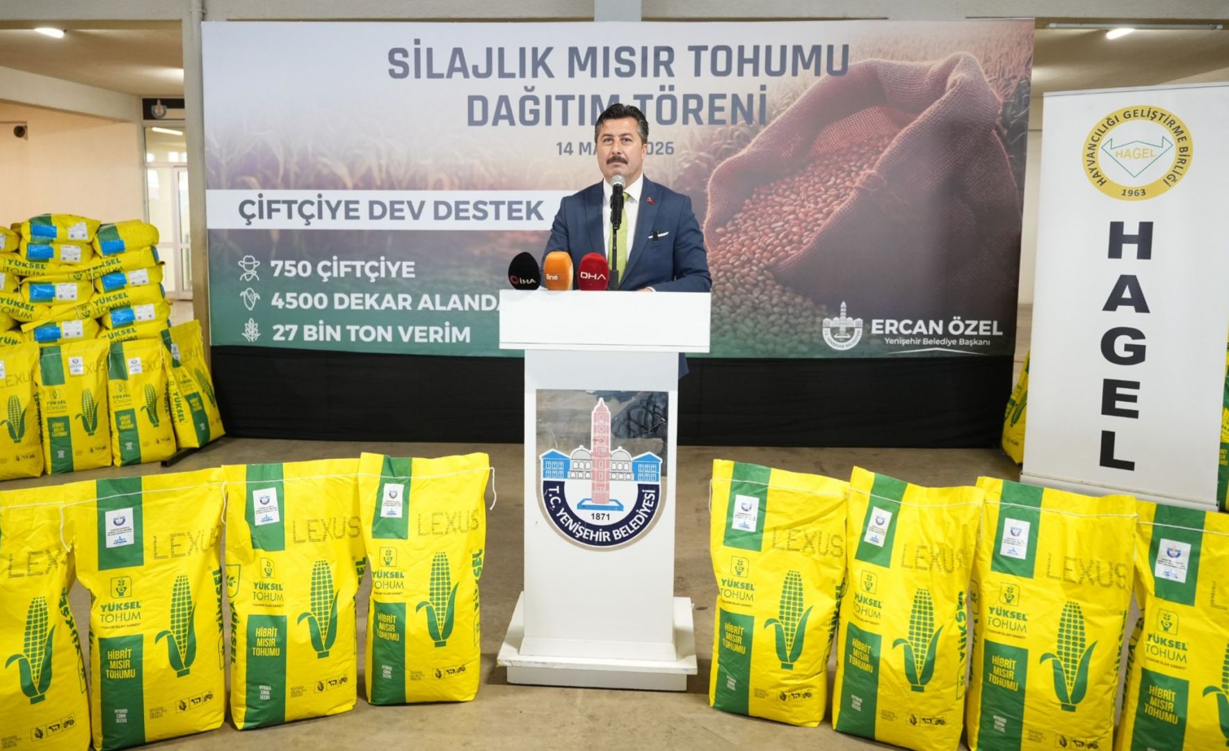YENİŞEHİR'DE ÜRETİCİYE DEV DESTEK 