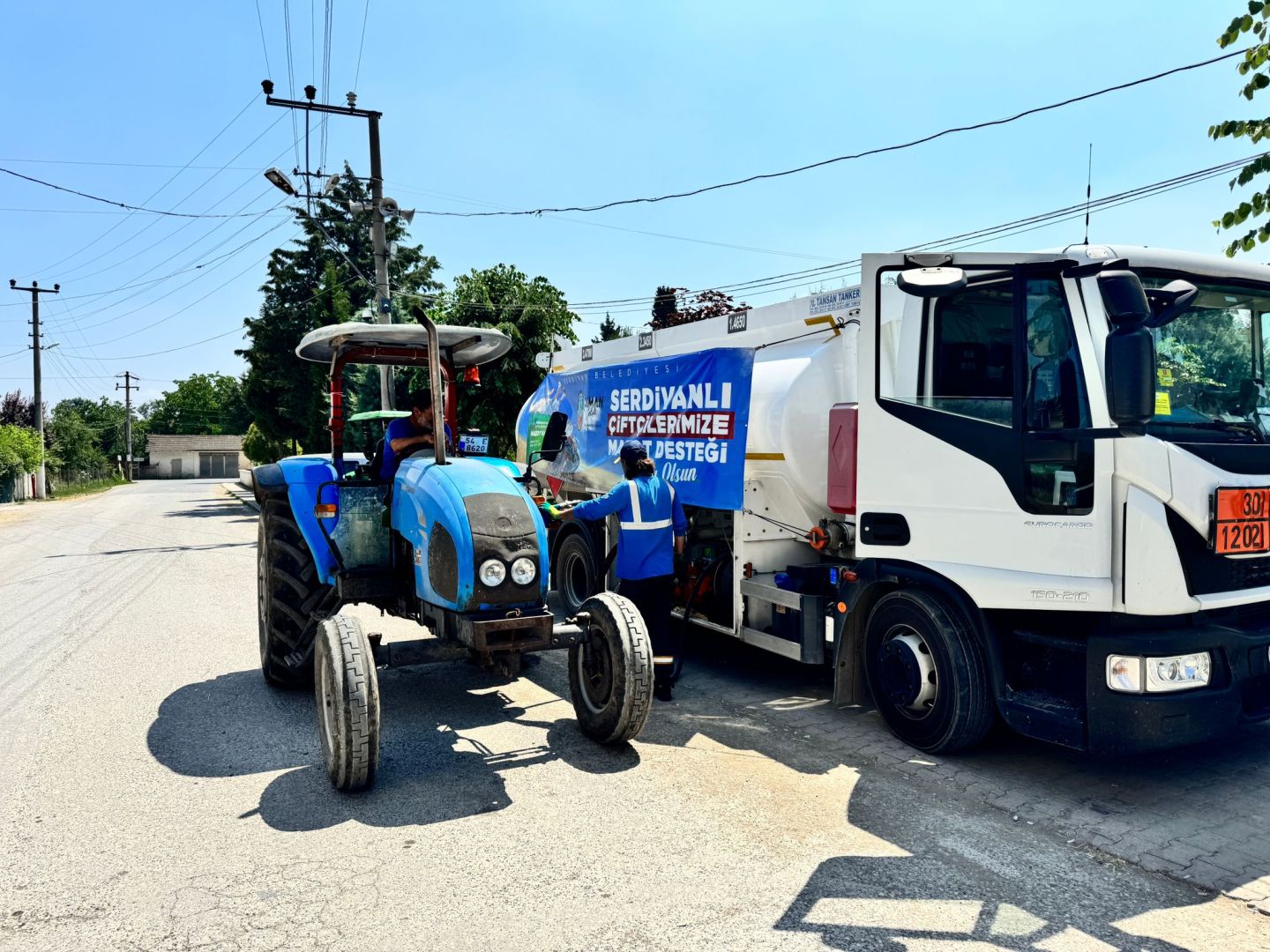 YAKIT ÇİFTÇİNİN DEPOSUNA ULAŞTI 