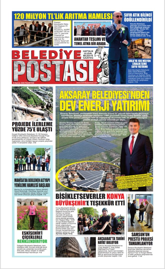 BELEDİYE POSTASI 08 HAZİRAN 2026    