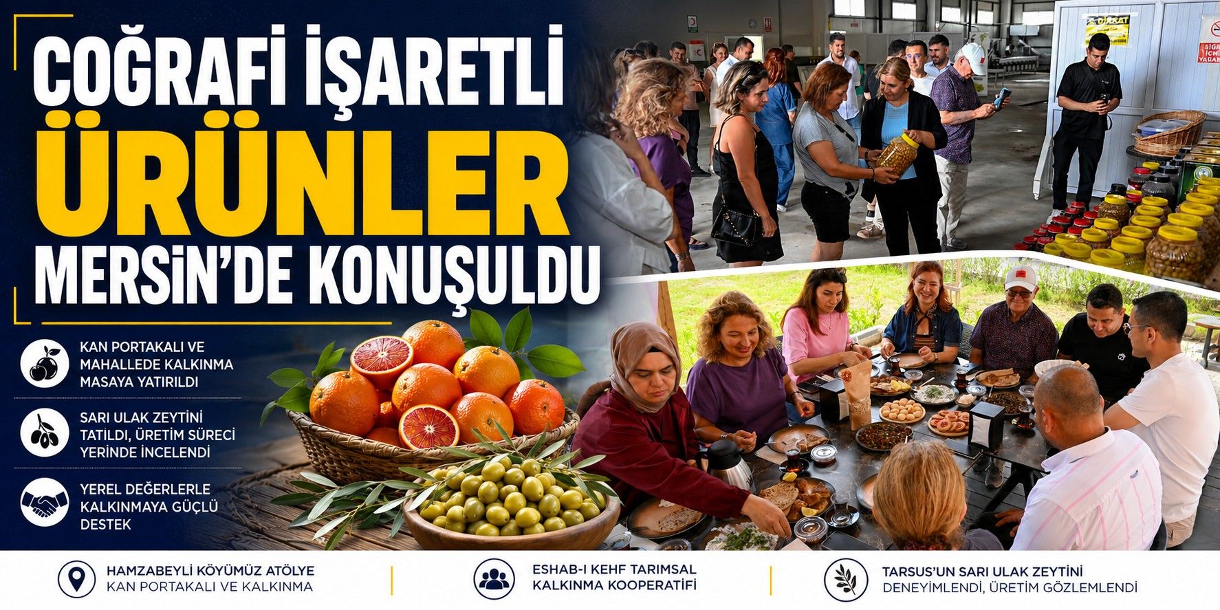 COĞRAFİ İŞARETLİ ÜRÜNLER MERSİN’DE KONUŞULDU 