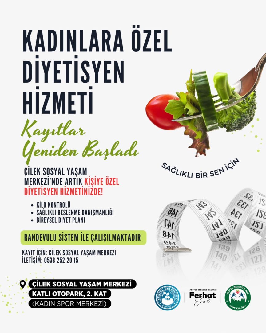KESTEL’DE DİYETİSYEN DESTEĞİ BAŞLADI