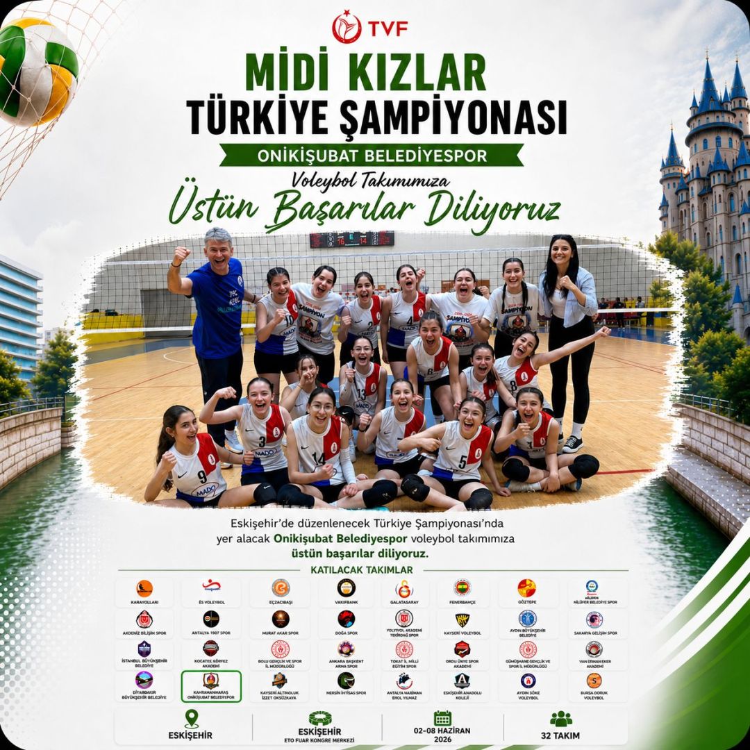 MİDİ KIZLAR TÜRKİYE ŞAMPİYONASI HEDEFİNDE
