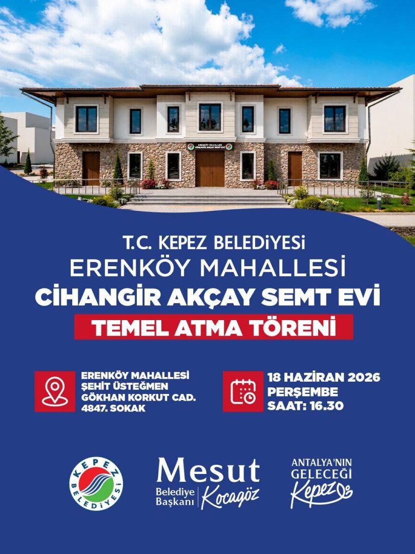 SEMT EVİ PROJESİNDE TEMEL ATMA HEYECANI