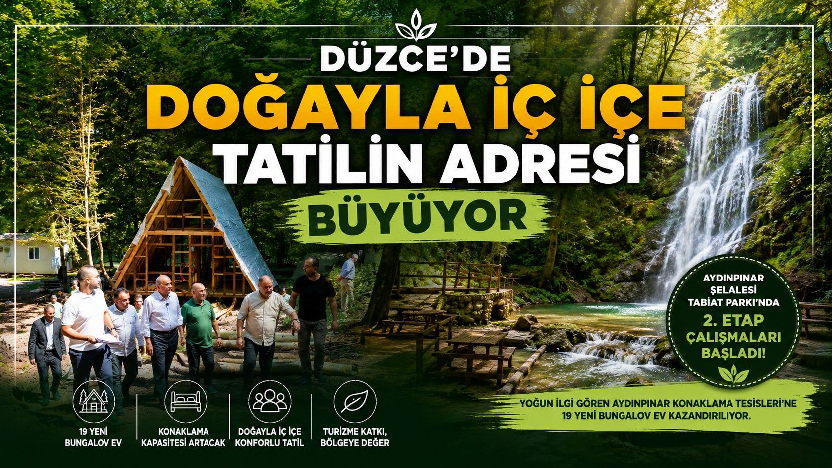 DÜZCE’DE DOĞAYLA İÇ İÇE TATİLİN ADRESİ BÜYÜYOR 