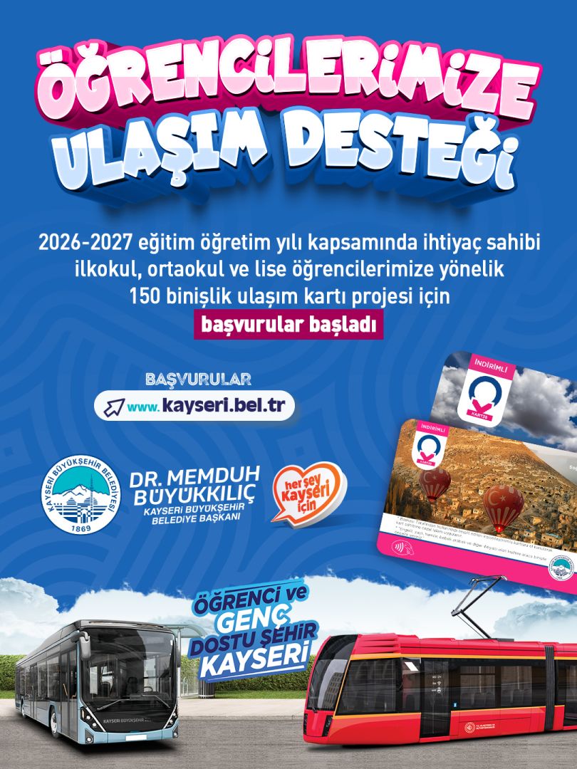 İHTİYAÇ SAHİBİ ÖĞRENCİLERE ULAŞIM DESTEĞİNDE YENİ DÖNEM