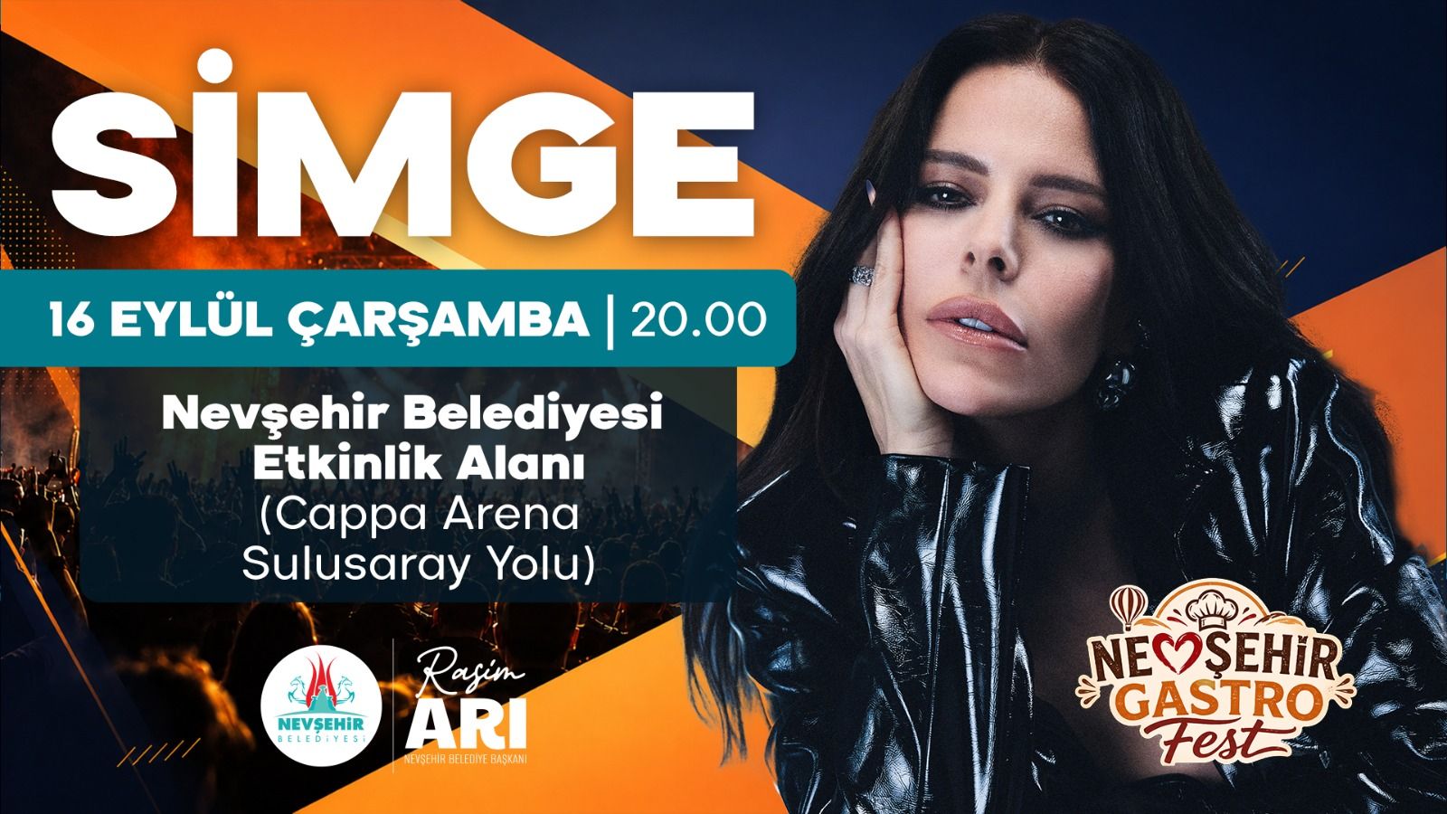 NEVŞEHİR GASTRO FEST’TE MÜZİK ZİYAFETİ: SAHNE SİMGE’NİN