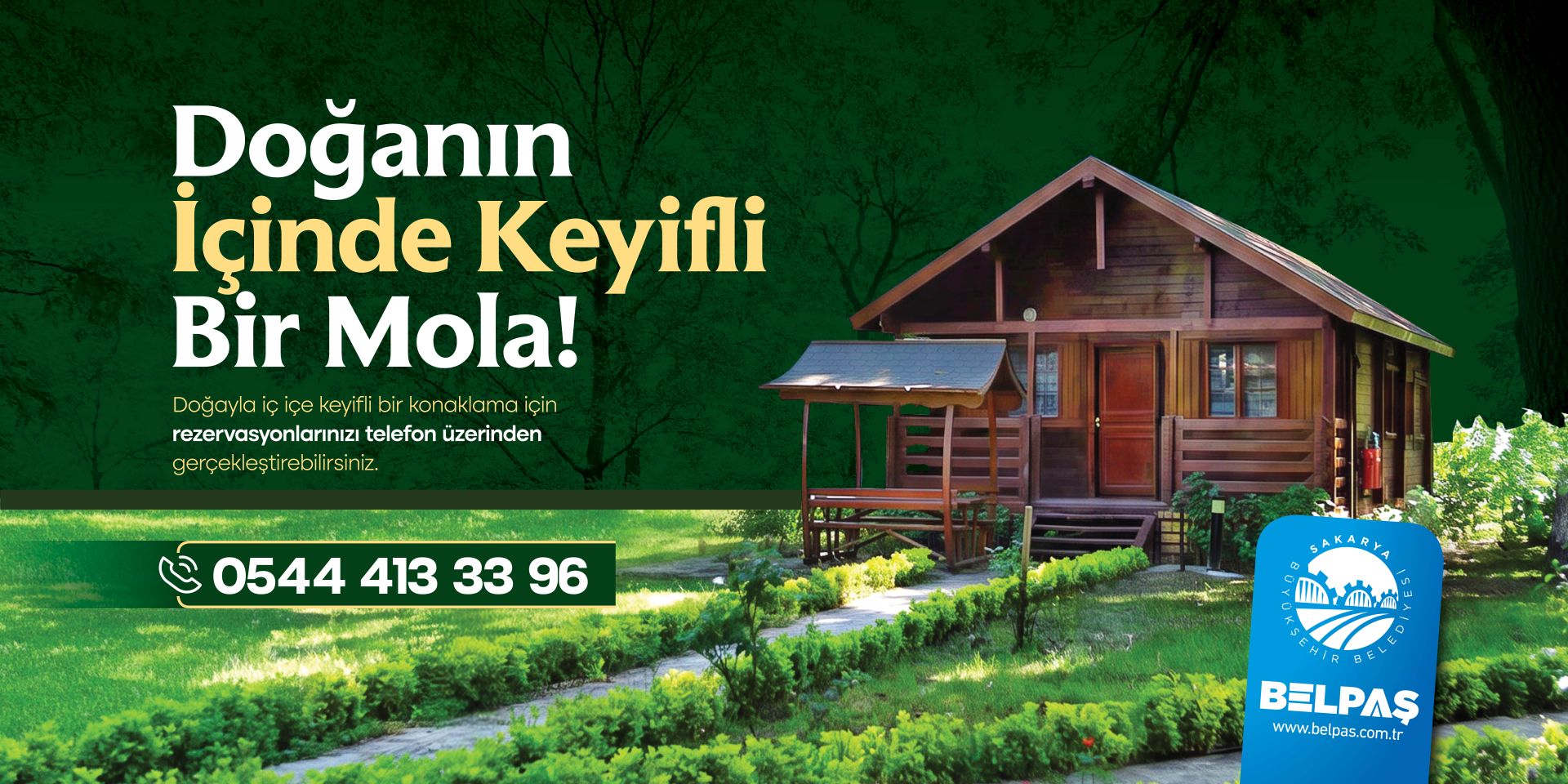 SAKARYA İL ORMANI BUNGALOV EVLERİ MİSAFİRLERİNİ BEKLİYOR