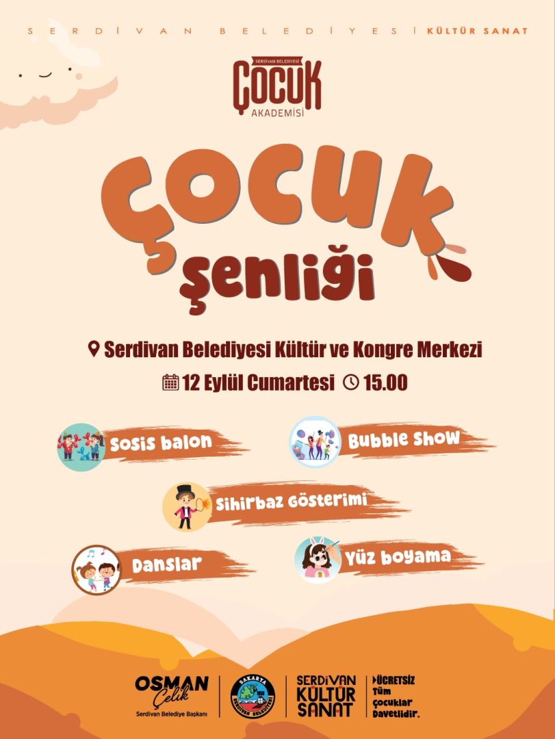 SERDİVAN’DA ÇOCUKLARA ÜCRETSİZ EĞLENCE 
