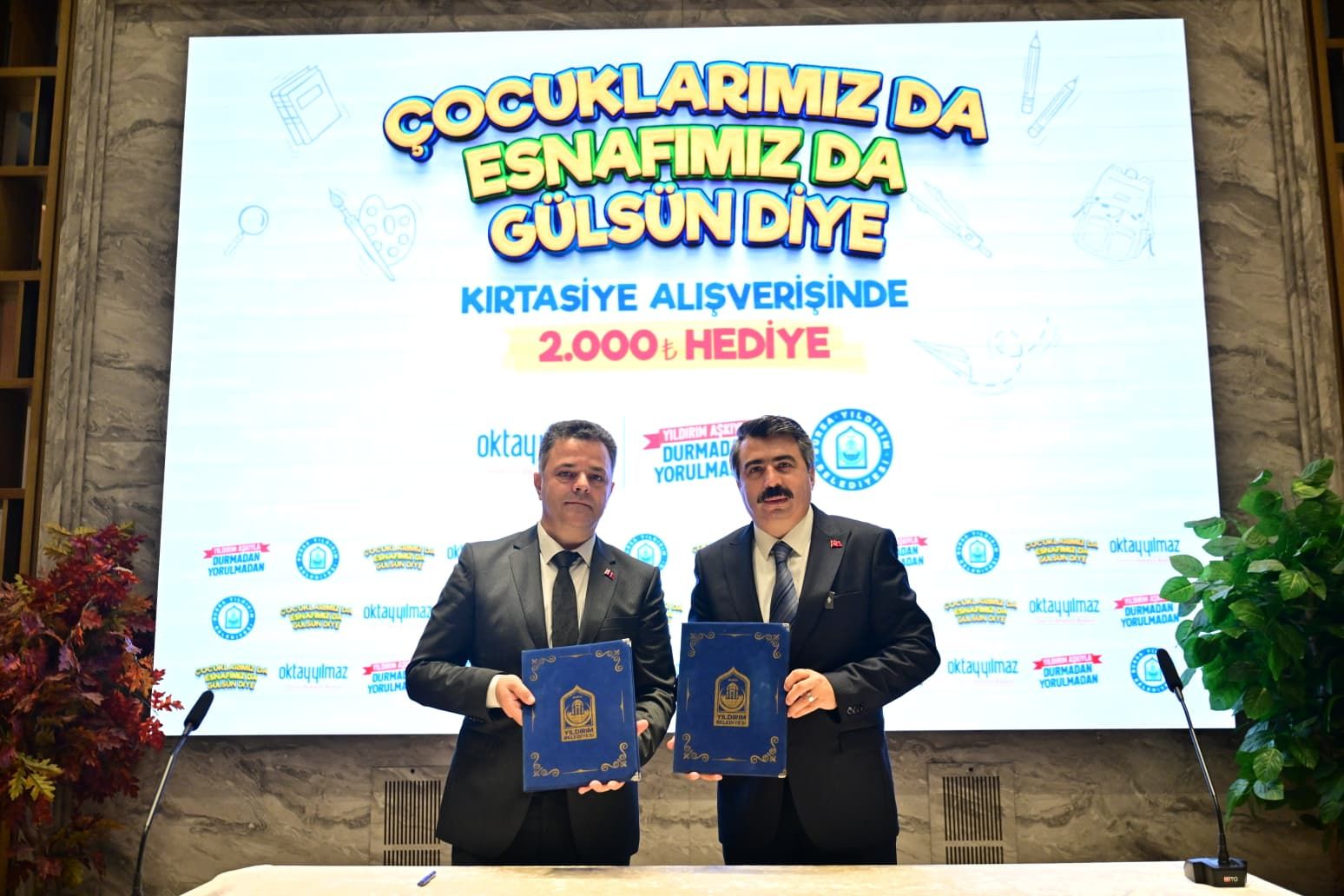 YILDIRIM’DA EĞİTİME 12 MİLYON LİRALIK DESTEK